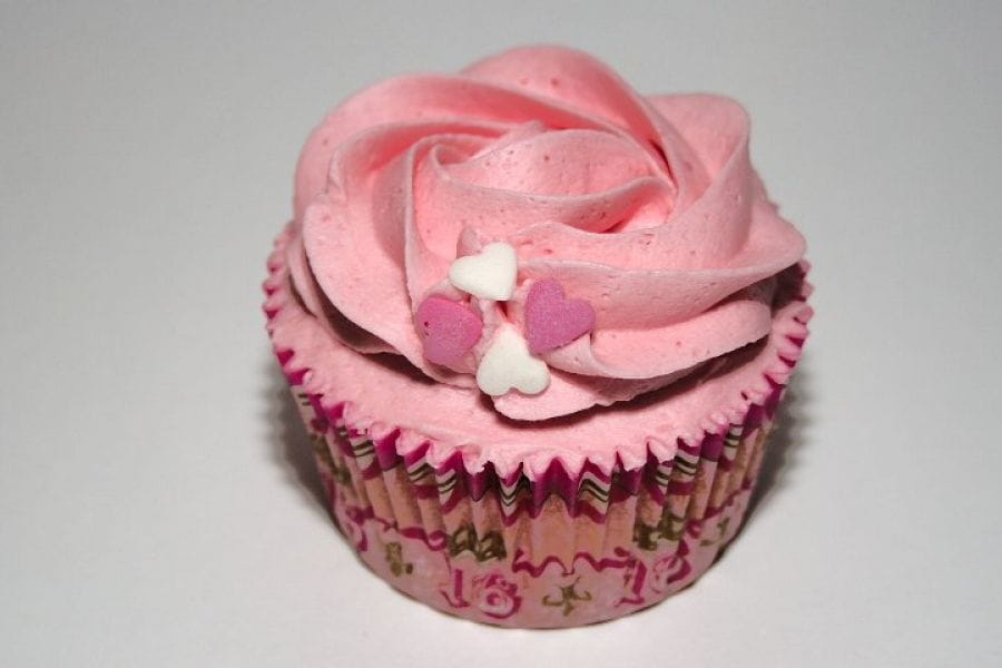 Cupcake con corazón